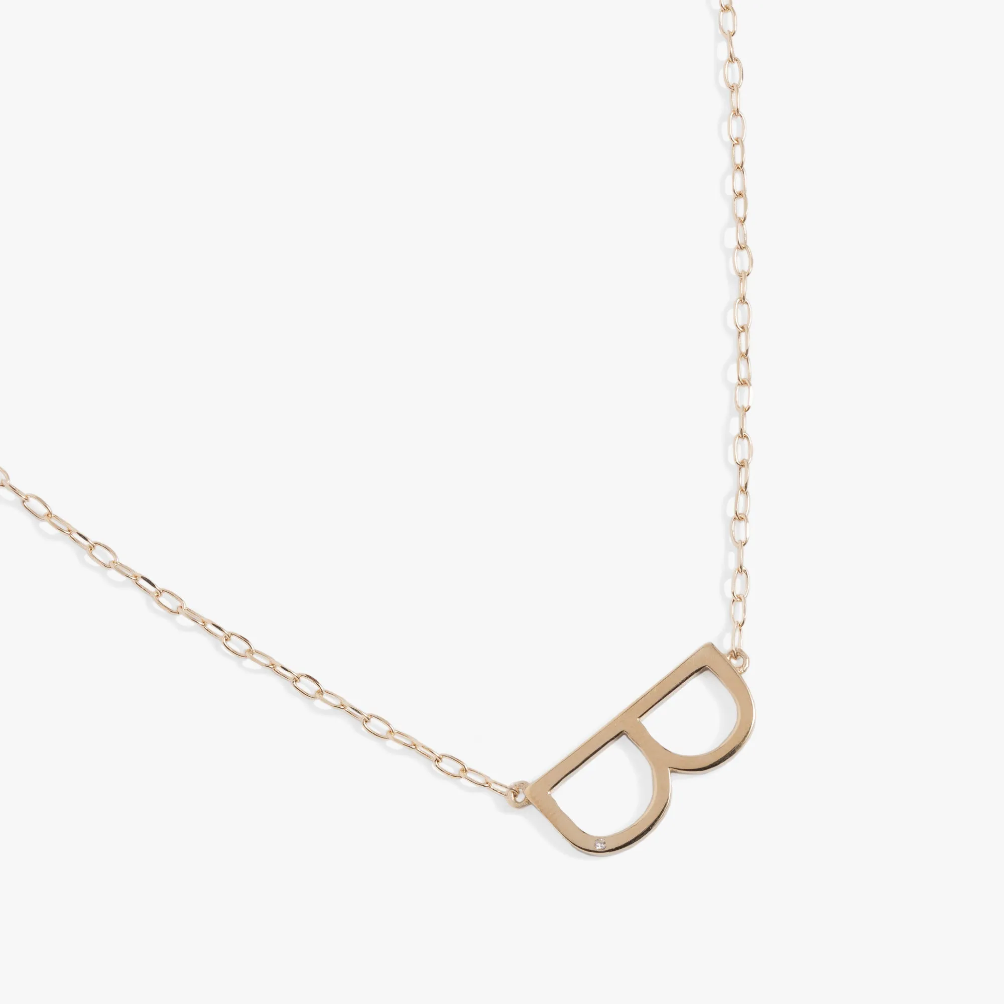 Initial B Precious Elongated Necklace sold by Zulily product image thumbnail 2
