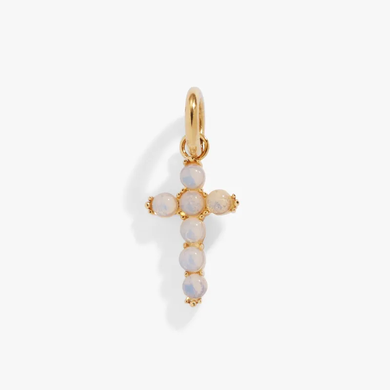 Opal Cross Interchangeable Charm made by Alex and Ani