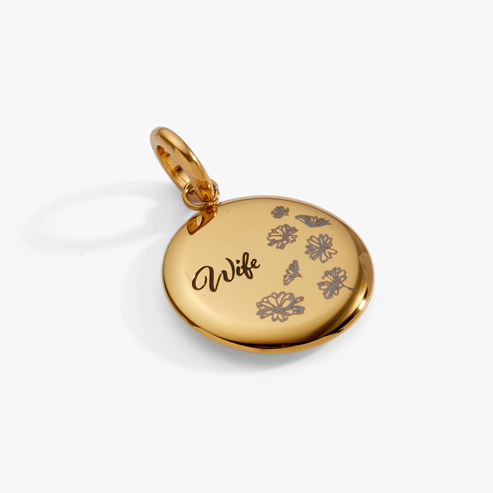 Wife Flower Disc Charm sold by Zulily product image thumbnail 3