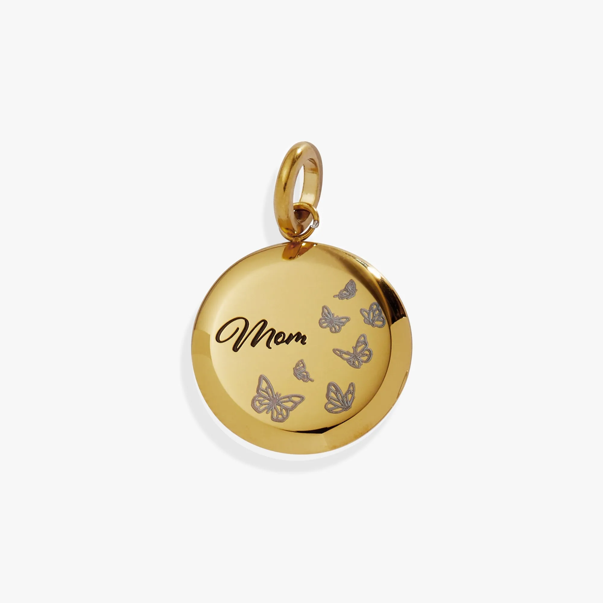 Mom Butterfly Disc Charm sold by Zulily