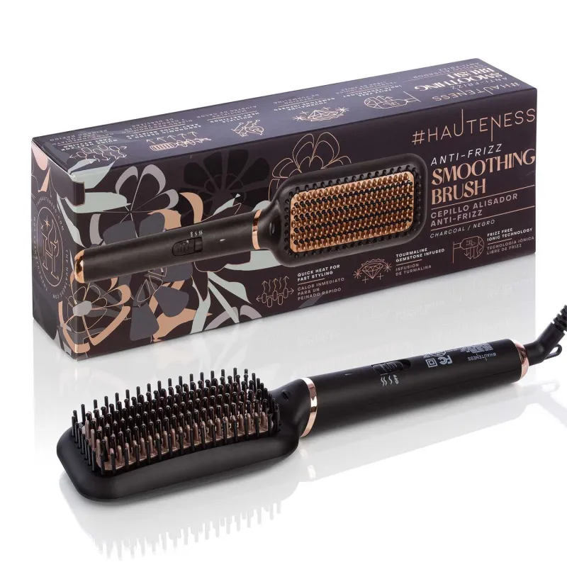 Hauteness Anti-Frizz Smoothing Brush - BLACK sold by Zulily