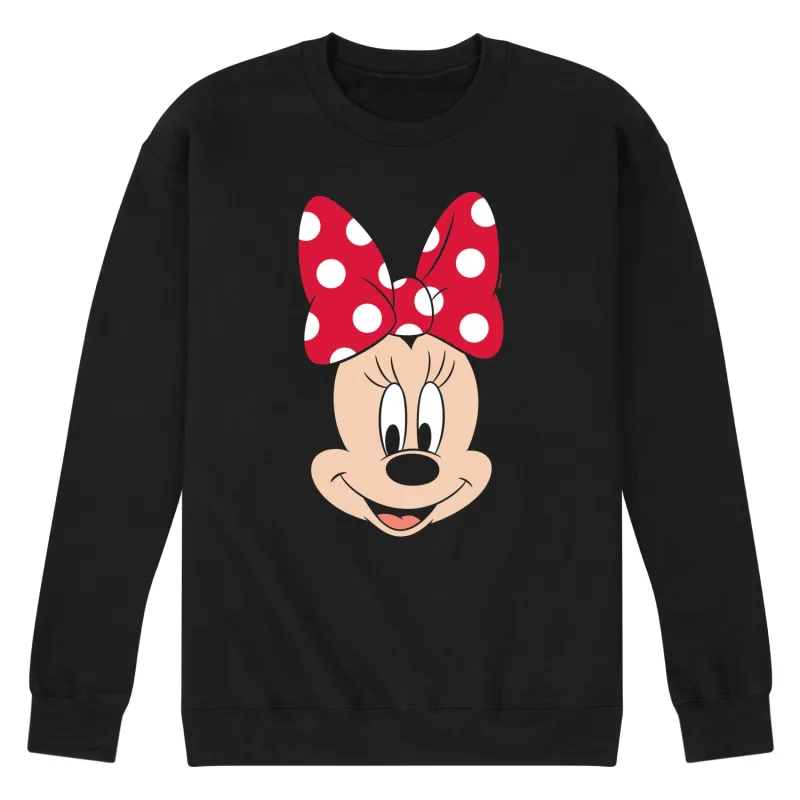 Disney - Minnie Head - Men's Crew Fleece Sweatshirt sold by Zulily