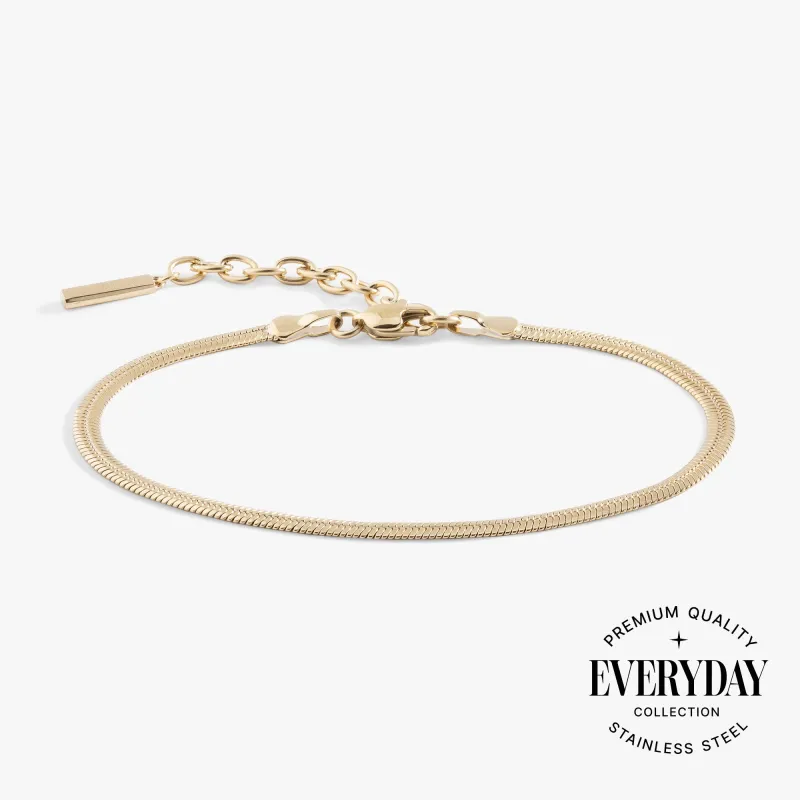 Everyday Herringbone Chain Bracelet sold by Zulily