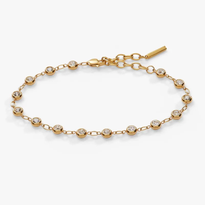 Crystal Pebble Chain Bracelet sold by Zulily