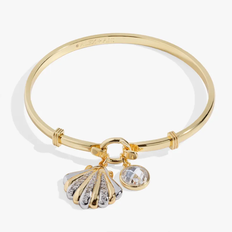 Seashell Tension Bangle sold by Zulily