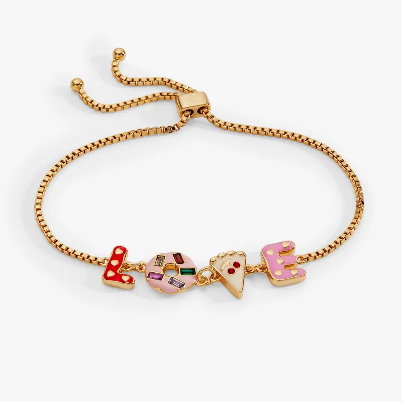 Sweet Shop 'Love' Adjustable Bolo Bracelet sold by Zulily