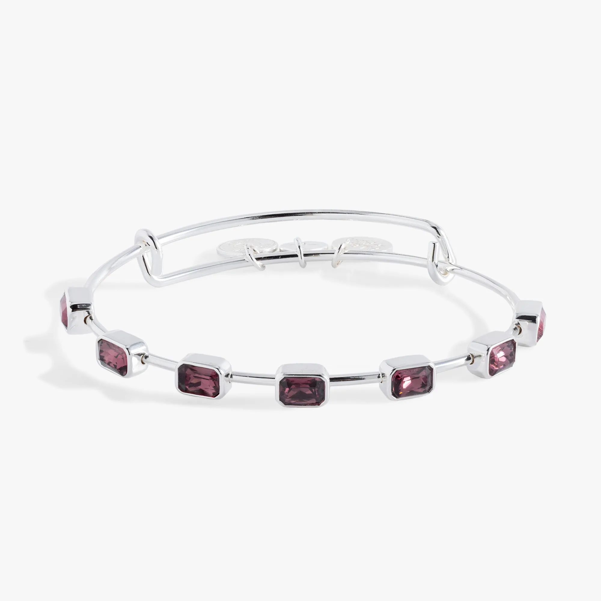 February Birthstone Emerald Cut Bangle sold by Zulily product image thumbnail 5