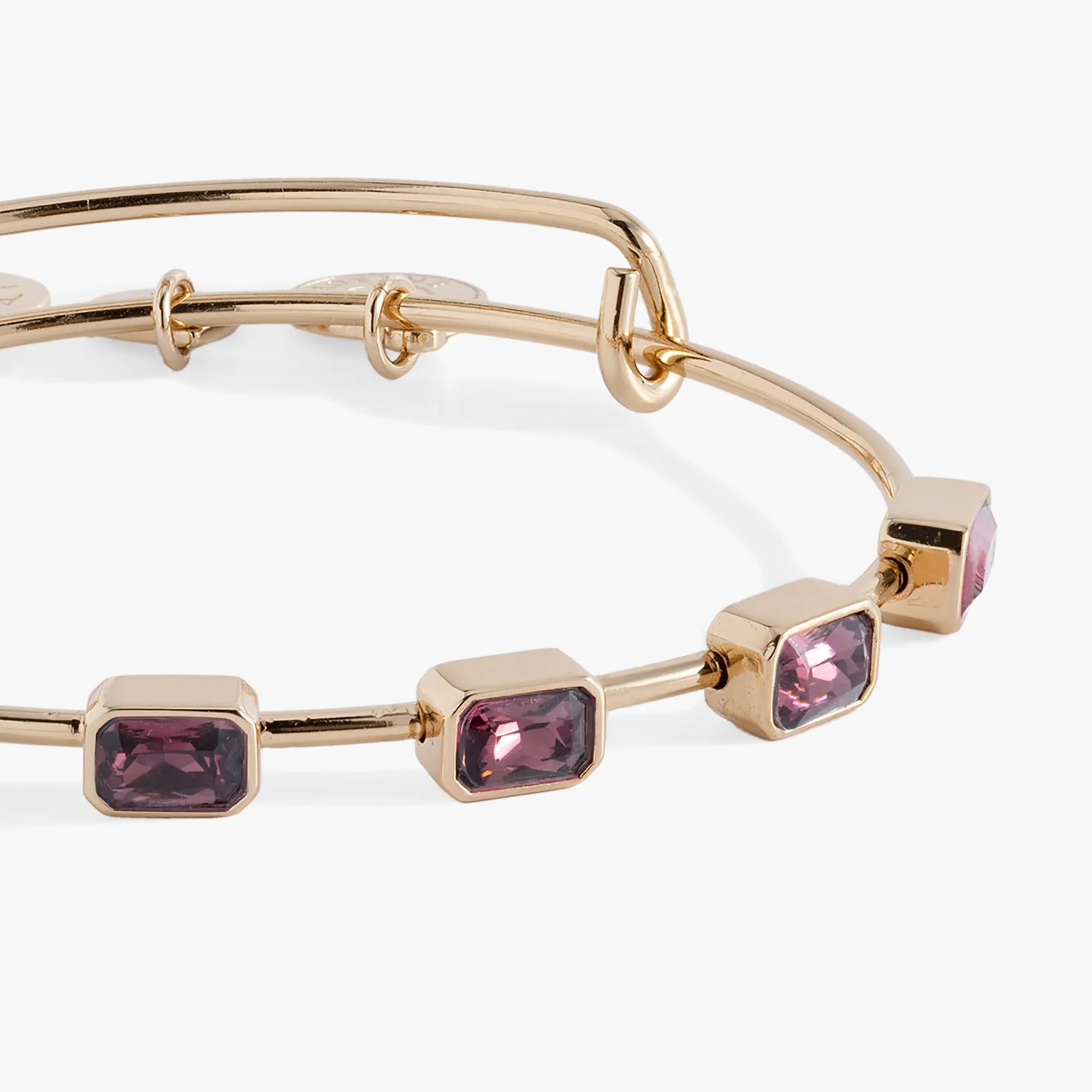 February Birthstone Emerald Cut Bangle sold by Zulily product image thumbnail 2