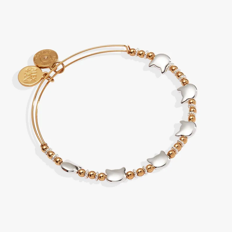 Cat Beaded Bangle sold by Zulily