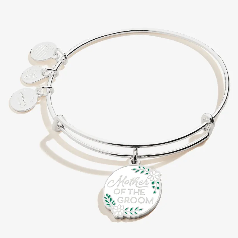 'Mother of the Groom' Charm Bangle sold by Zulily