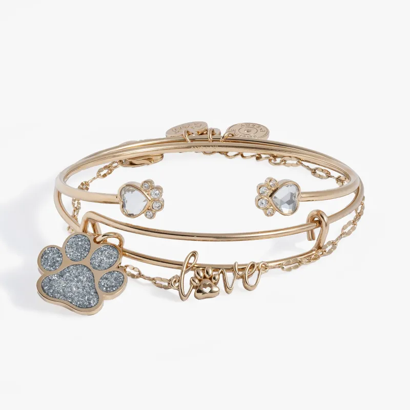 'Paws of Love' Bracelet Set of 3 sold by Zulily