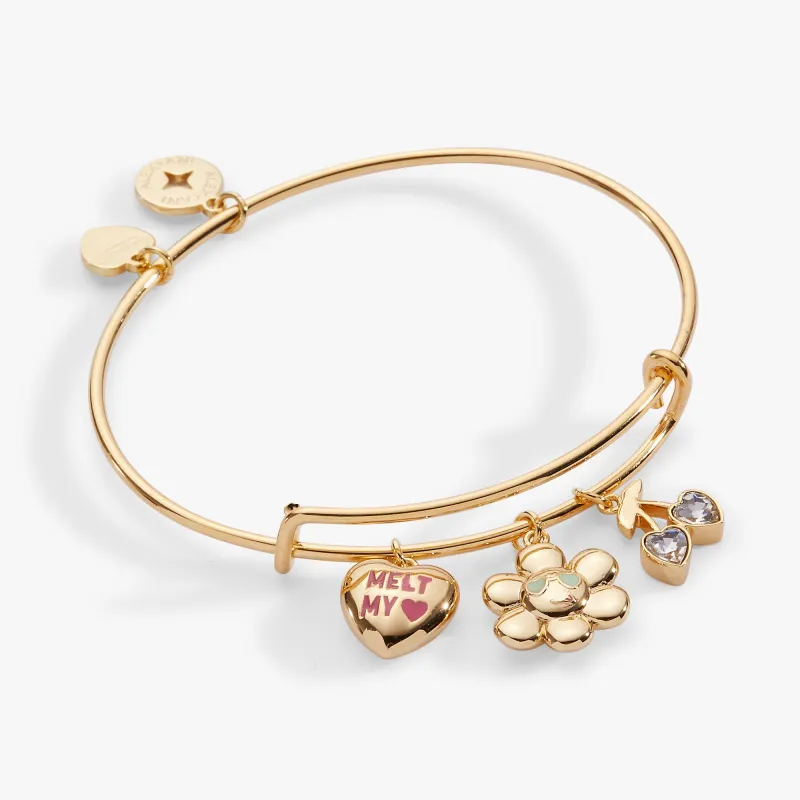 Sweethearts® 'Melt My Heart' Multi Charm Bangle sold by Zulily