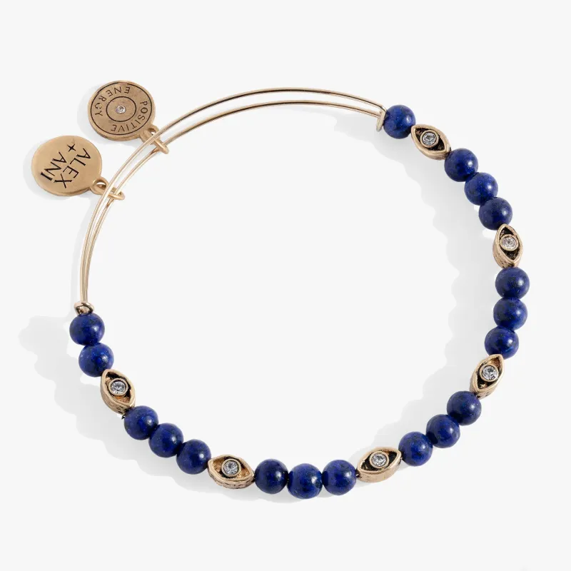Untamed Evil Eye Lapis Bangle sold by Zulily