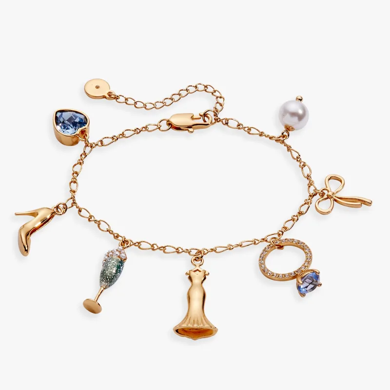 Bridal Multi-Charm Bracelet sold by Zulily