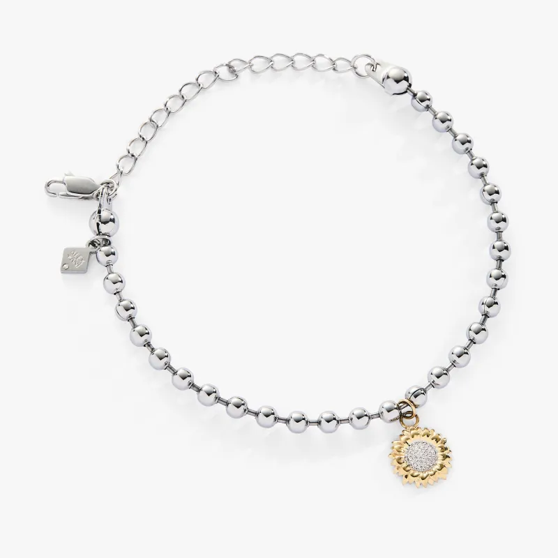 Sunflower Ball Chain Bracelet sold by Zulily