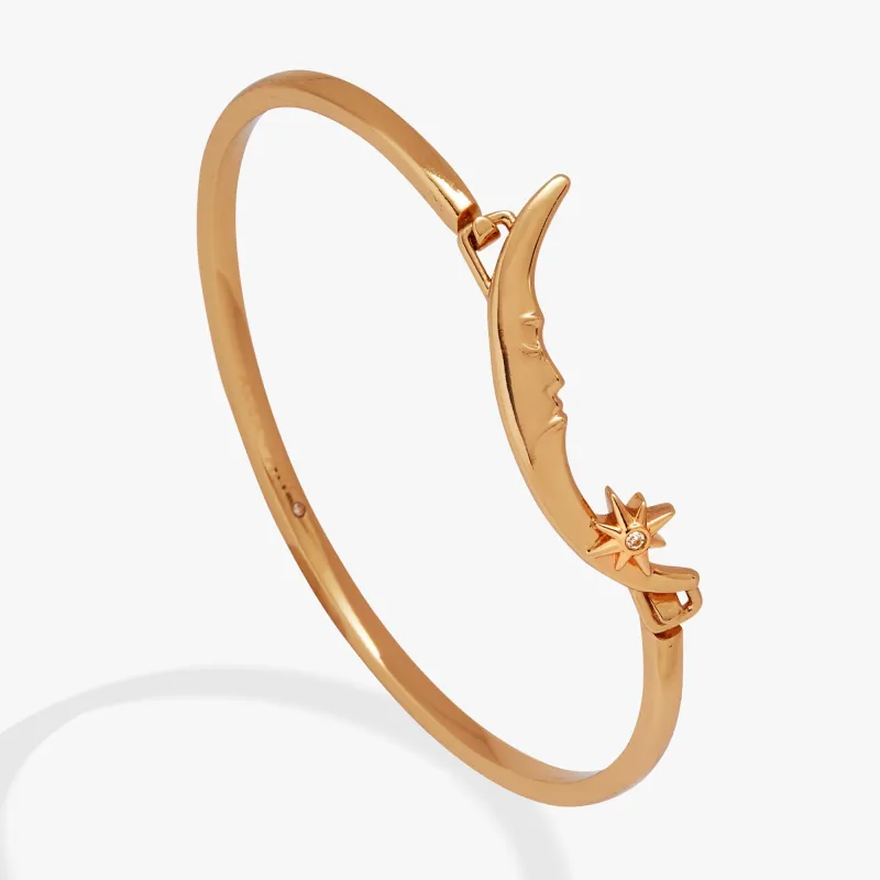 Crescent Moon Tension Bangle sold by Zulily