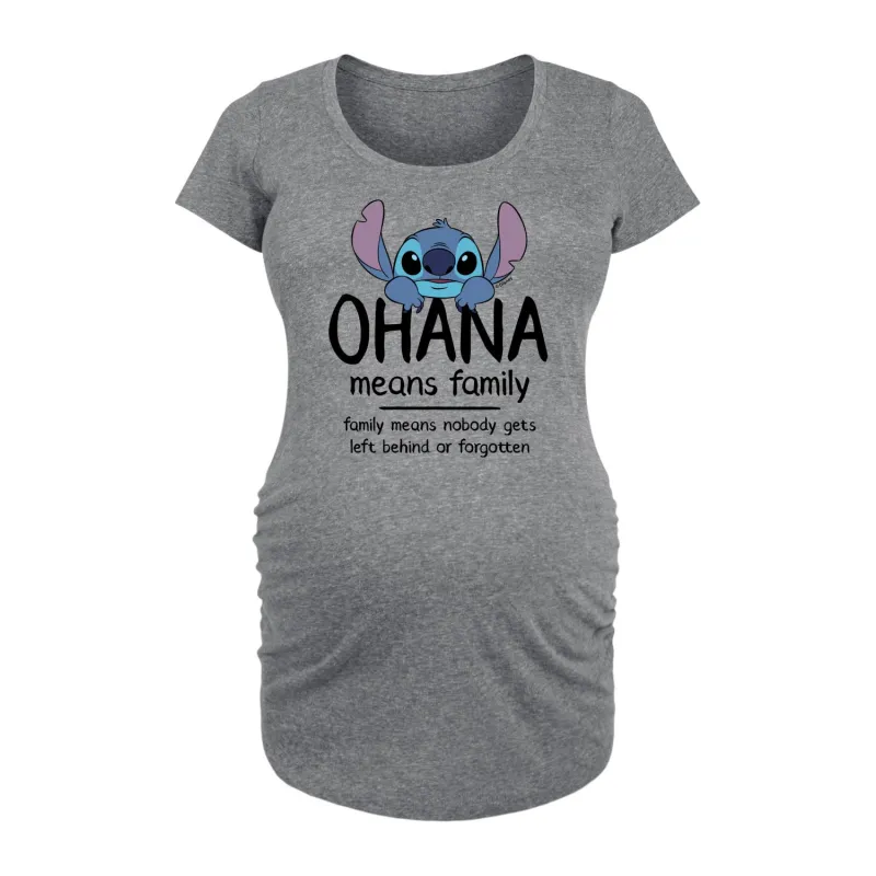 Disney - Ohana Means Family - Maternity Scoop Neck Tee made by Disney