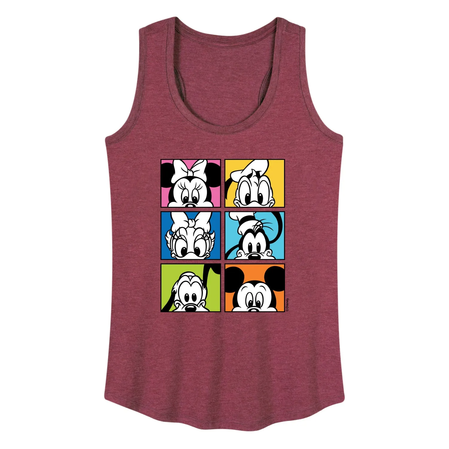 Mickey & Friends - Mickey Friends Grid - Women's Racerback Tank Top sold by Zulily product image thumbnail 2