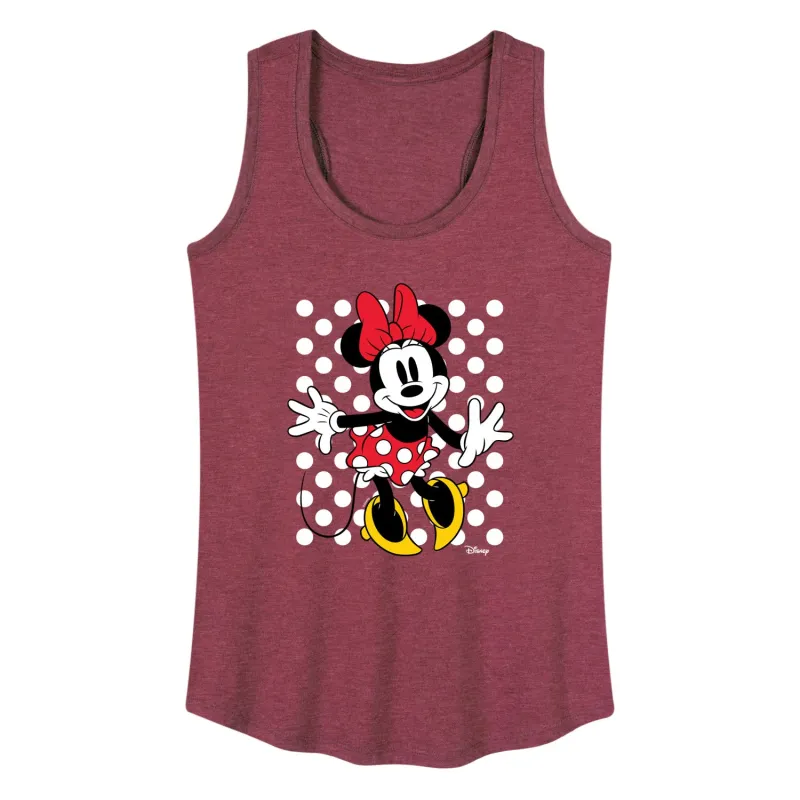 Disney - Minnie With Dots - Women's Racerback Tank Top sold by Zulily