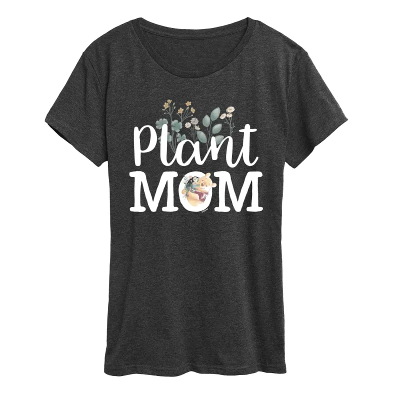 Winnie the Pooh - Plant Mom - Women's Short Sleeve Graphic T-Shirt sold by Zulily