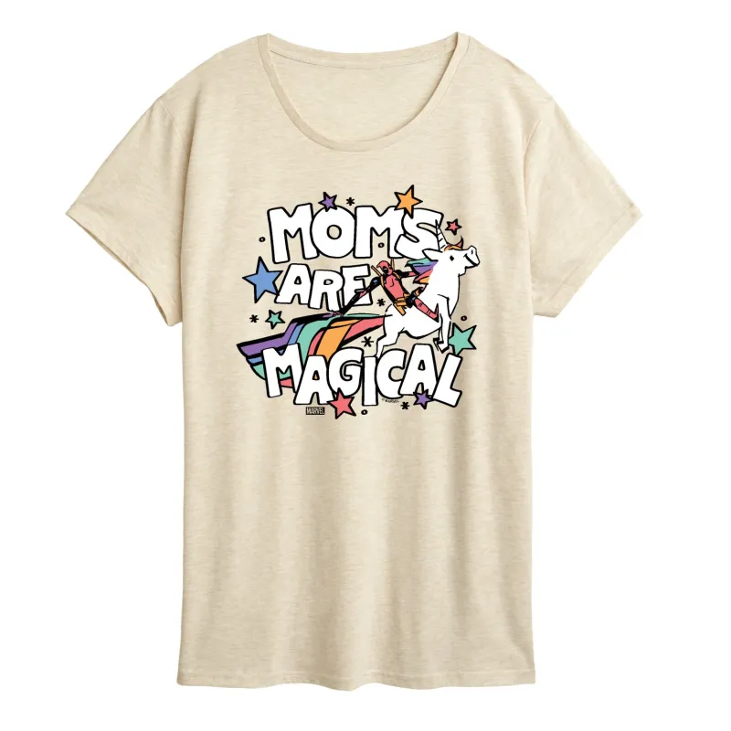 Marvel Deadpool - Moms Are Magical - Women's Short Sleeve Graphic T-Shirt sold by Zulily