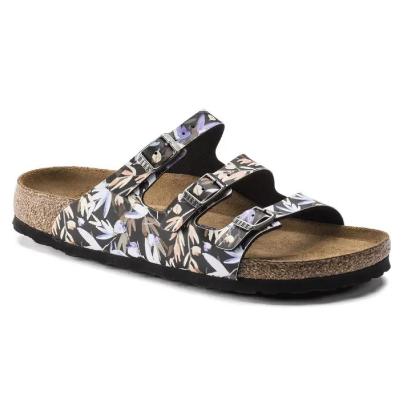 Birkenstock Unisex Florida Fresh Birko Flor SFB Floral Fades Black sold by Zulily