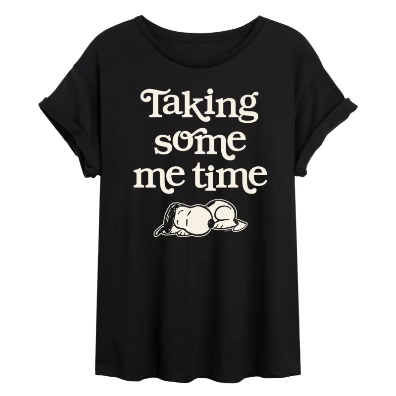 Peanuts - Taking Some Me Time - Women's Oversized T-Shirt sold by Zulily