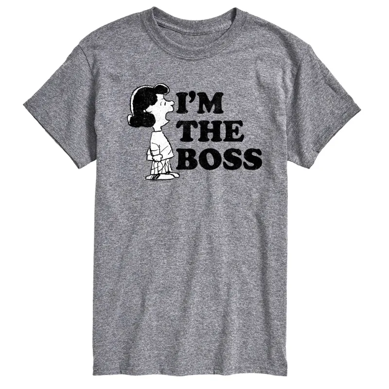 Peanuts - I'm the Boss - Men's Short Sleeve Graphic T-Shirt sold by Zulily