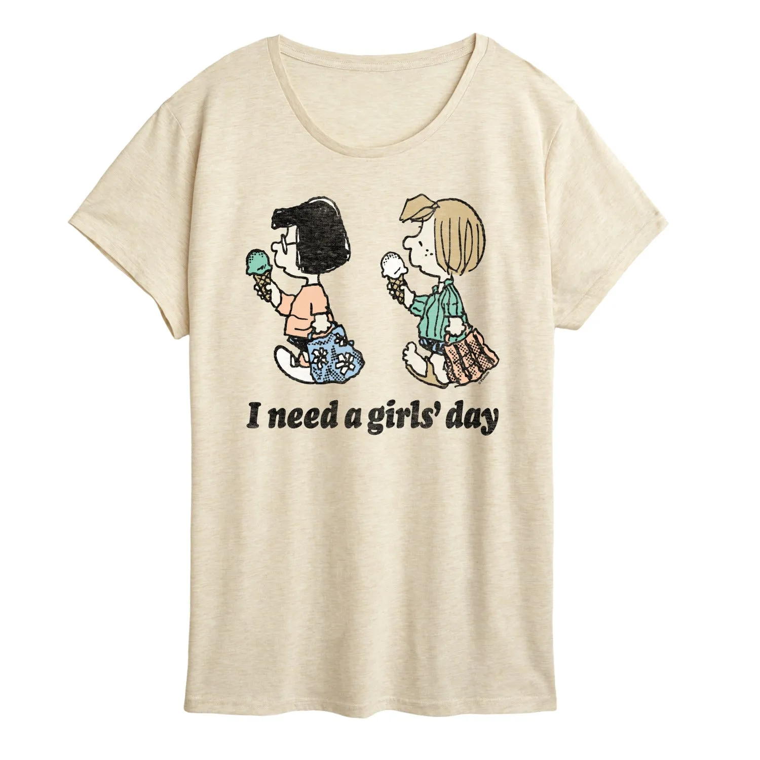 Peanuts - Need Girls Day - Women's Short Sleeve Graphic T-Shirt sold by Zulily
