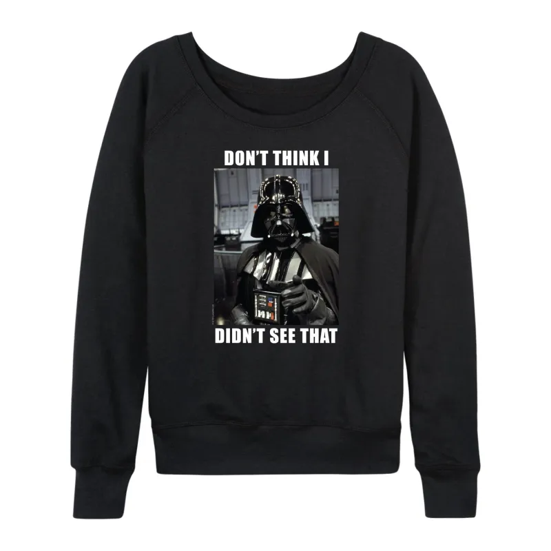 Star Wars - Vader Meme - Women's French Terry Long Sleeve Pullover made by Star Wars