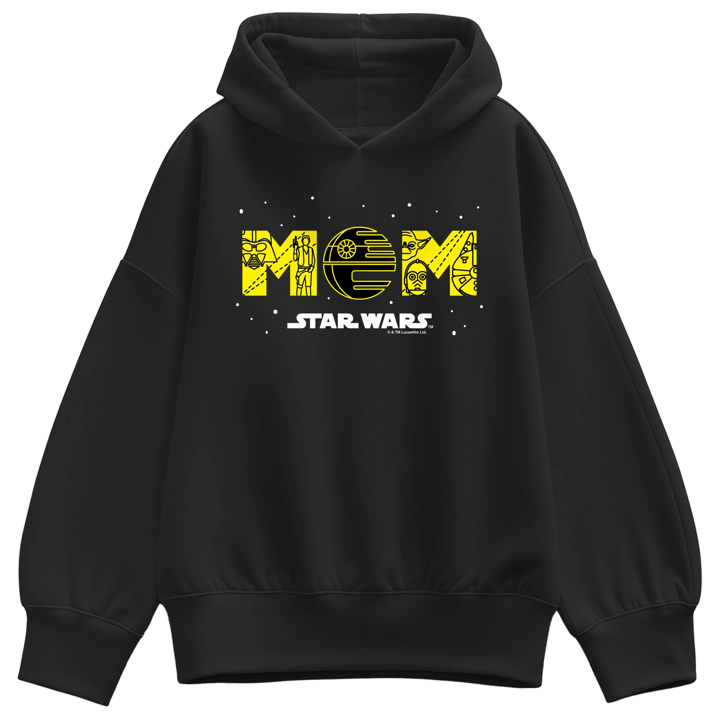 Star Wars - Mom - Women's Oversized Fleece Hoodie Sweatshirt sold by Zulily
