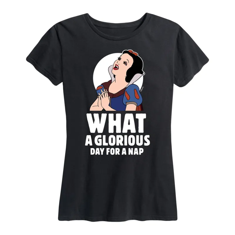 Disney Princess - Snow White Nap - Women's Short Sleeve Graphic T-Shirt made by Zulily