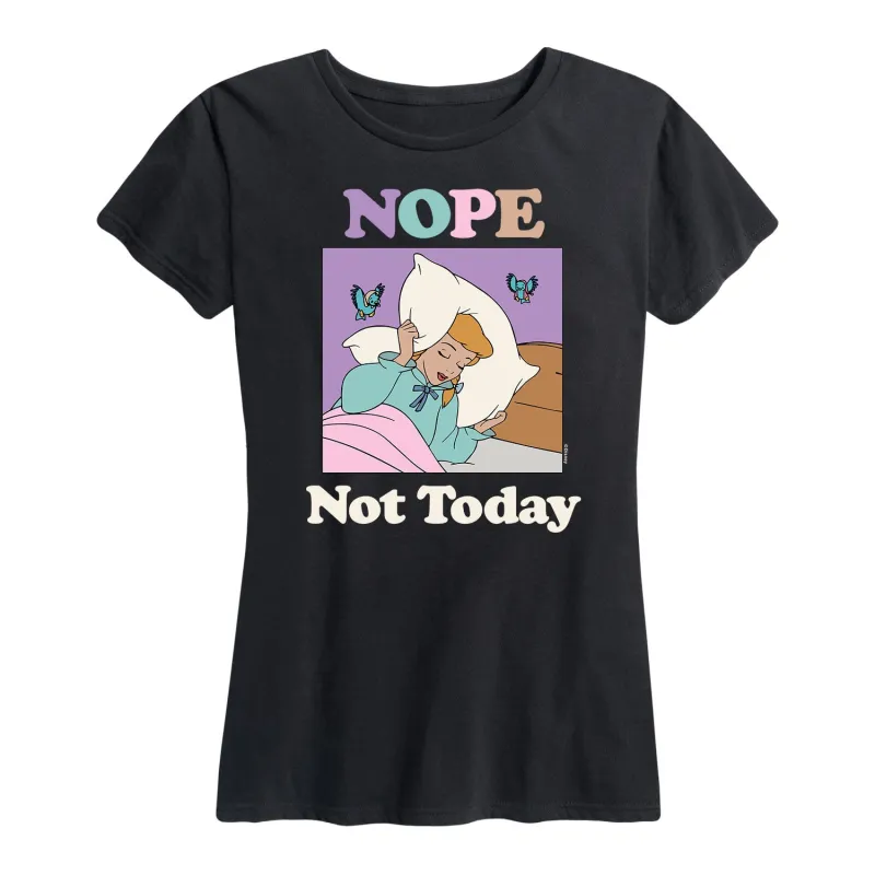 Disney Princess - Nope Not Today - Women's Short Sleeve Graphic T-Shirt made by Zulily