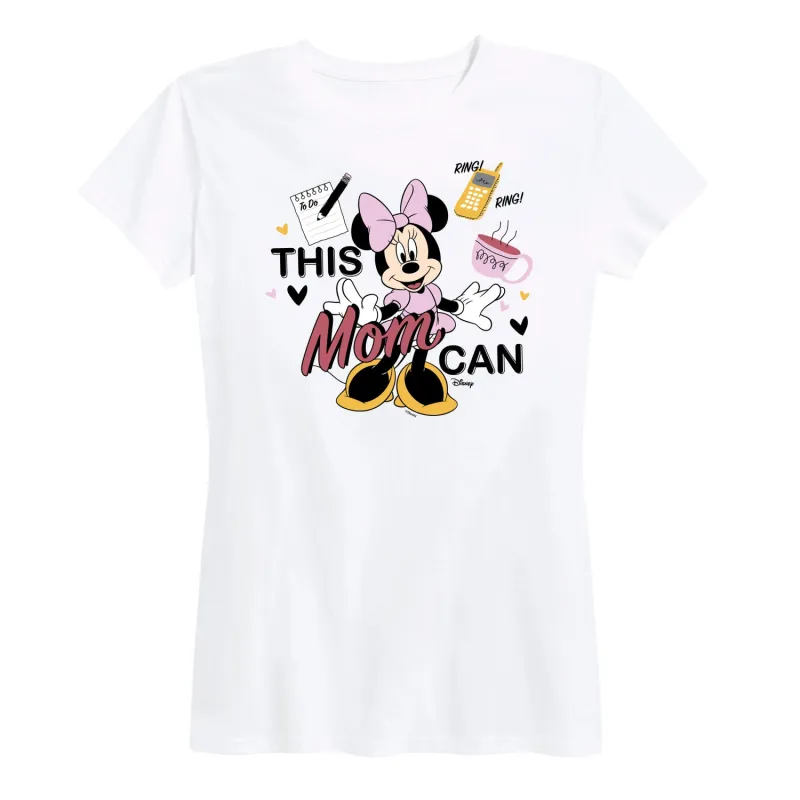 Mickey & Friends - This Mom Can - Women's Short Sleeve Graphic T-Shirt made by Disney