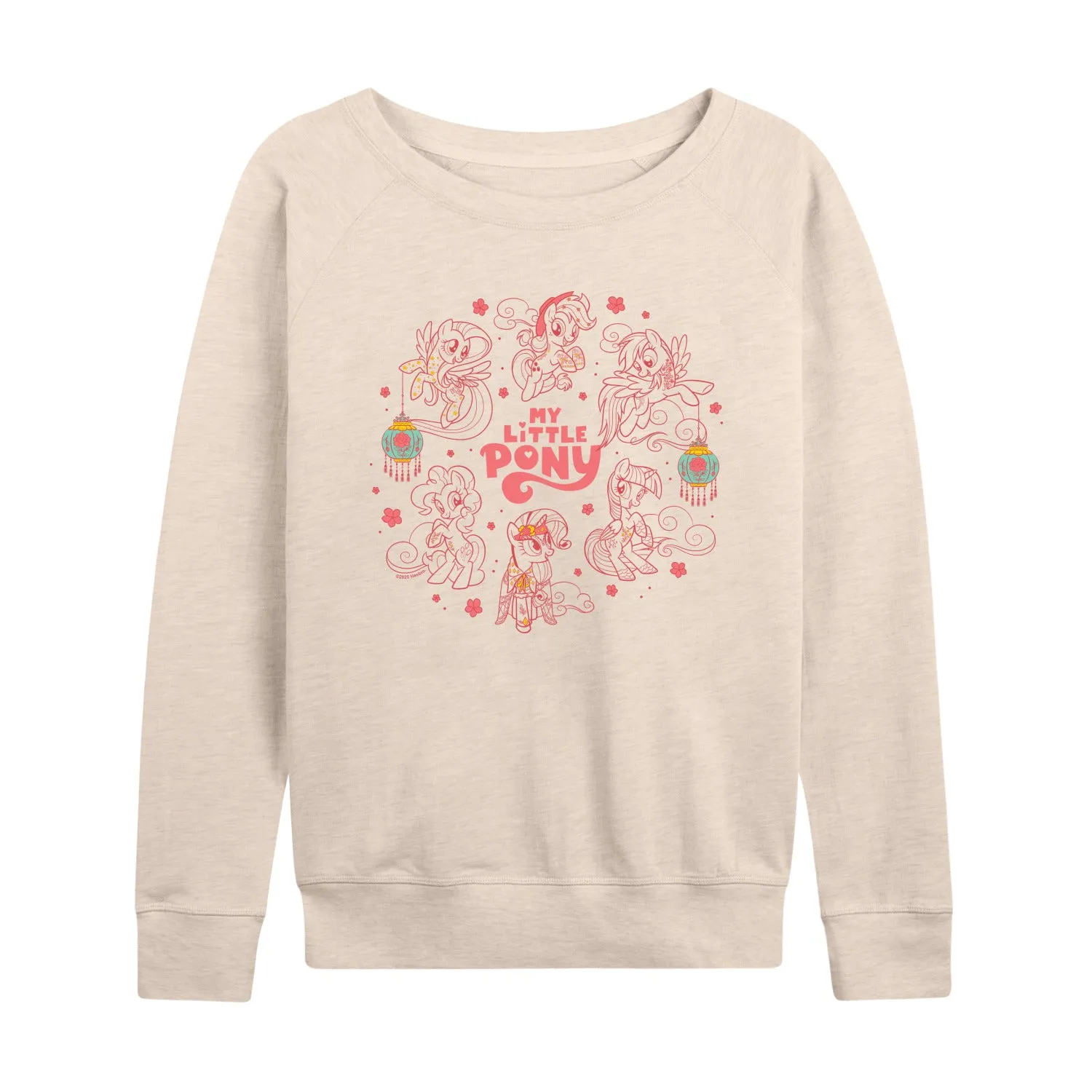 My Little Pony - Lunar New Year Pink Ponies - Women's French Terry Long Sleeve Pullover sold by Zulily