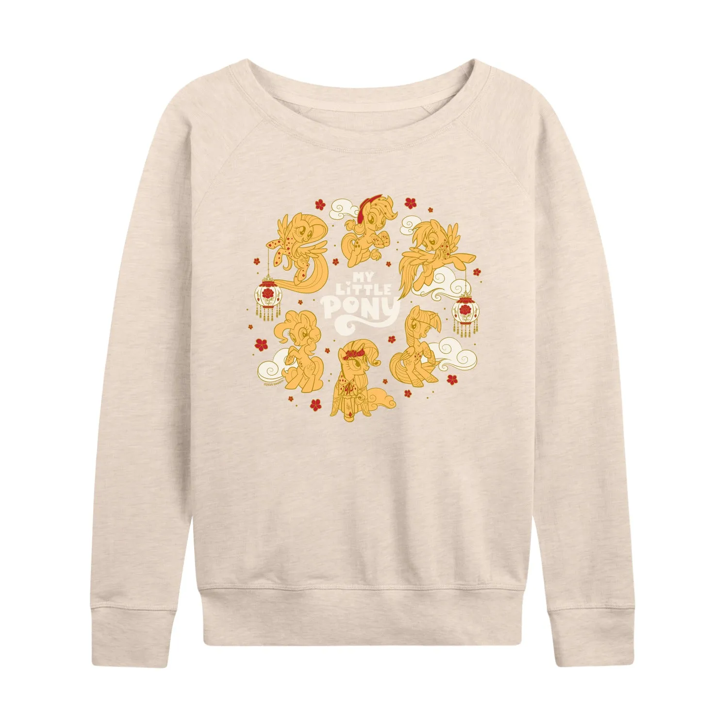 My Little Pony - Lunar New Year Ponies - Women's French Terry Long Sleeve Pullover sold by Zulily