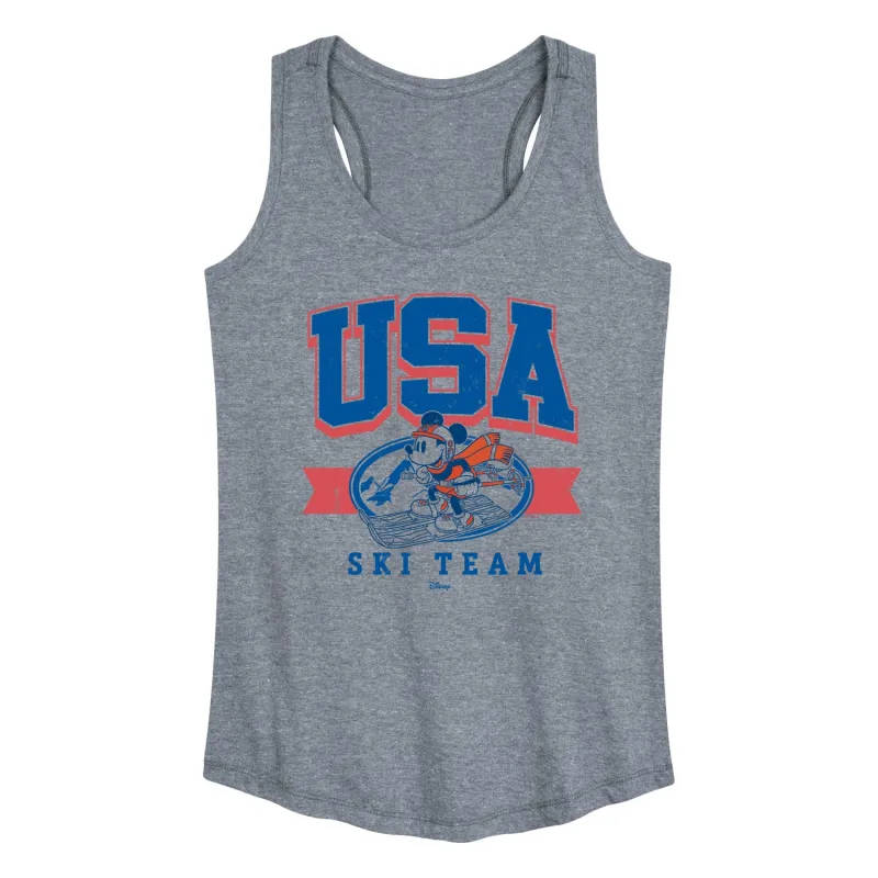 Disney - USA Ski Team - Women's Racerback Graphic Tank sold by Zulily