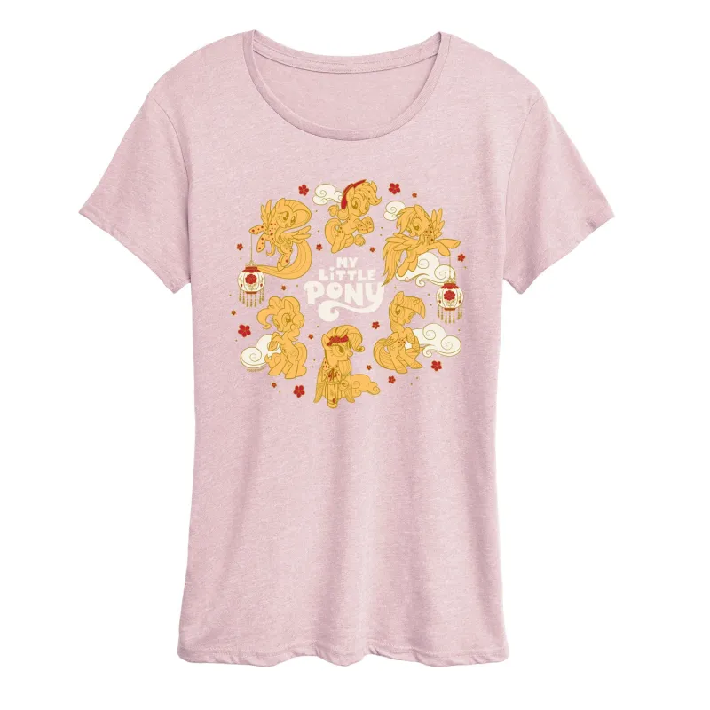 My Little Pony - Lunar New Year Ponies - Women's Short Sleeve Graphic T-Shirt made by My Little Pony