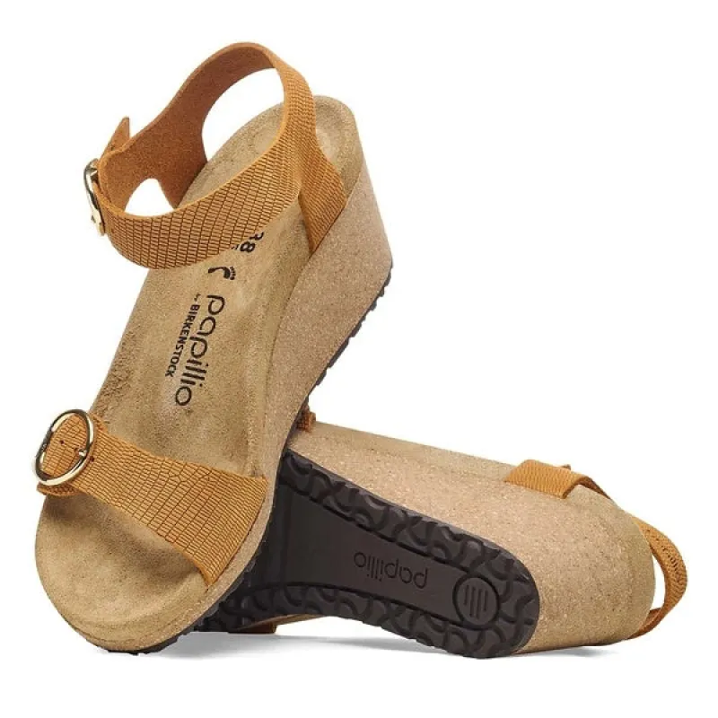 Birkenstock Unisex Soley Ring Buckle Nubuck Leather Emb Burnt Orange sold by Zulily