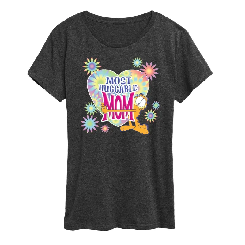Garfield - Most Huggable Mom - Women's Short Sleeve Graphic T-Shirt made by Zulily