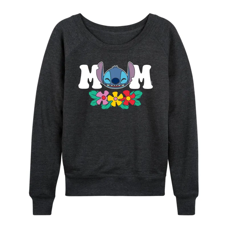 Lilo & Stitch - Stitch Mom - Women's French Terry Long Sleeve Pullover made by Zulily