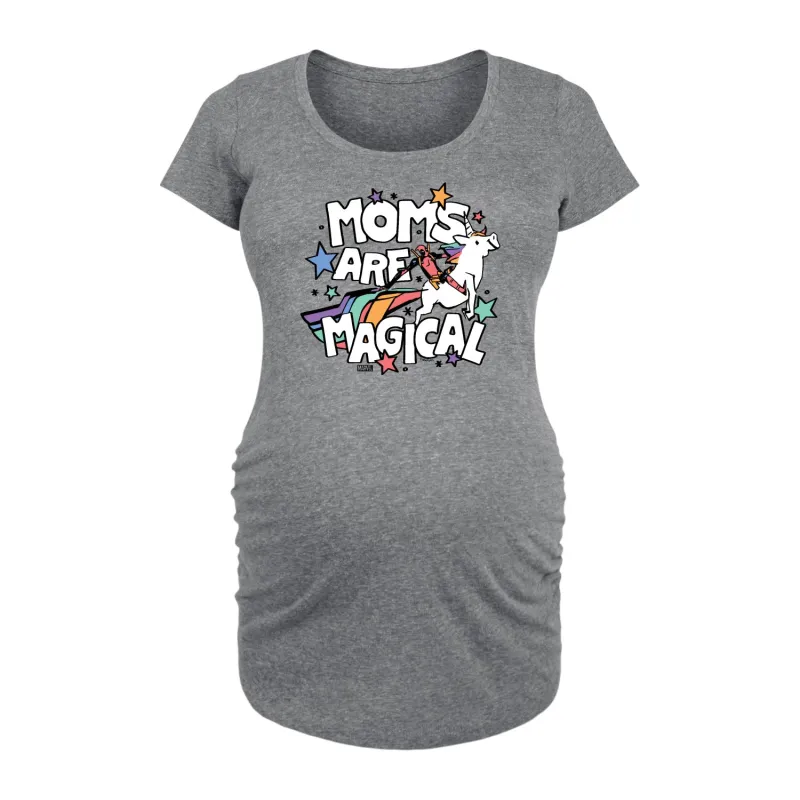 Deadpool - Moms Are Magical - Women's Maternity Scoop Neck Graphic T-Shirt made by Zulily