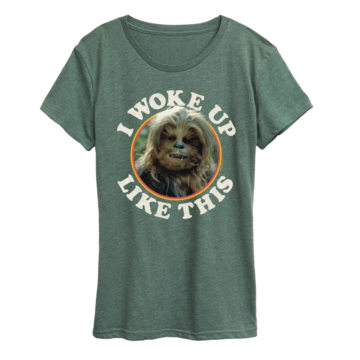 Star Wars - I Woke Up Like This Chewie - Women's Short Sleeve Classic Fit Tee sold by Zulily product image thumbnail 5
