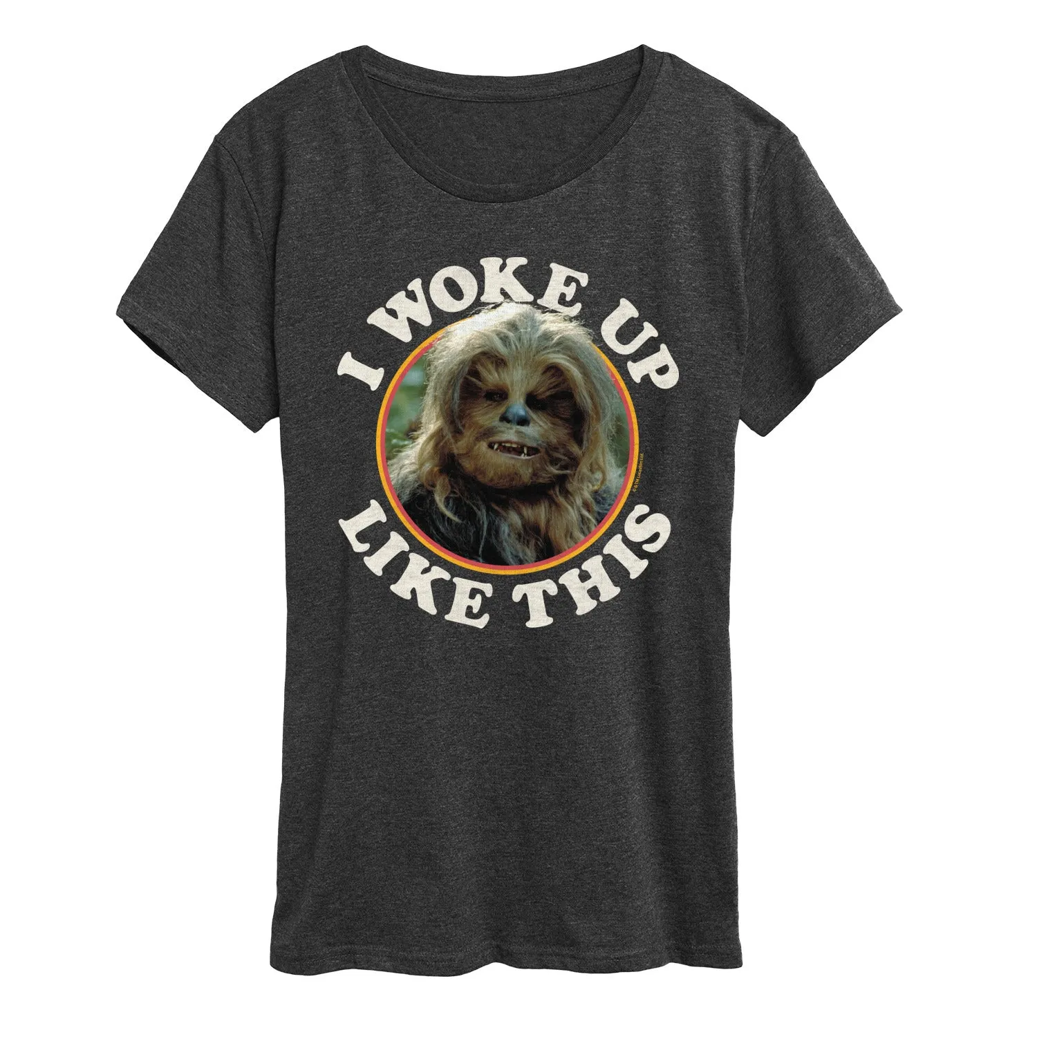 Star Wars - I Woke Up Like This Chewie - Women's Short Sleeve Classic Fit Tee sold by Zulily product image thumbnail 3