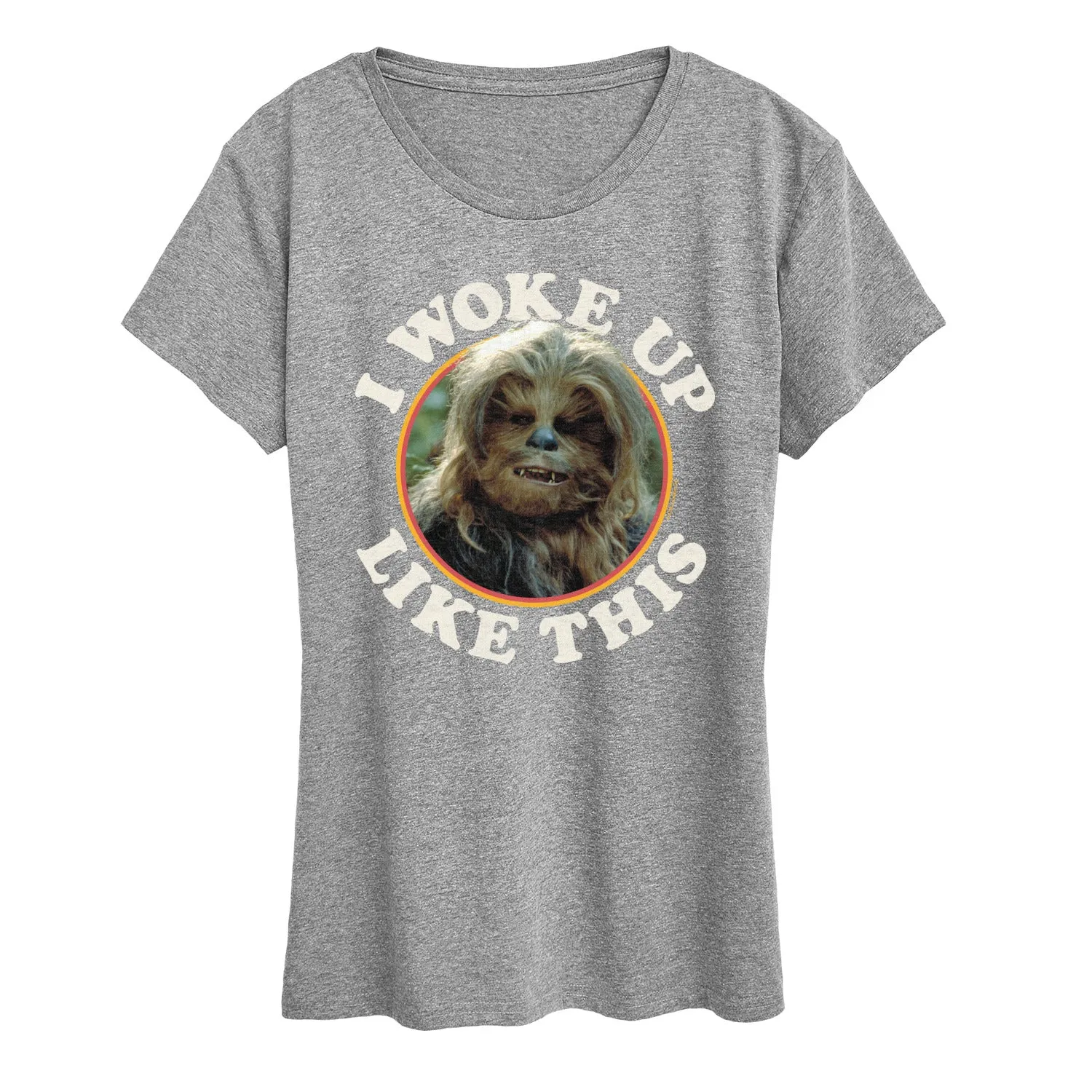 Star Wars - I Woke Up Like This Chewie - Women's Short Sleeve Classic Fit Tee sold by Zulily product image thumbnail 4