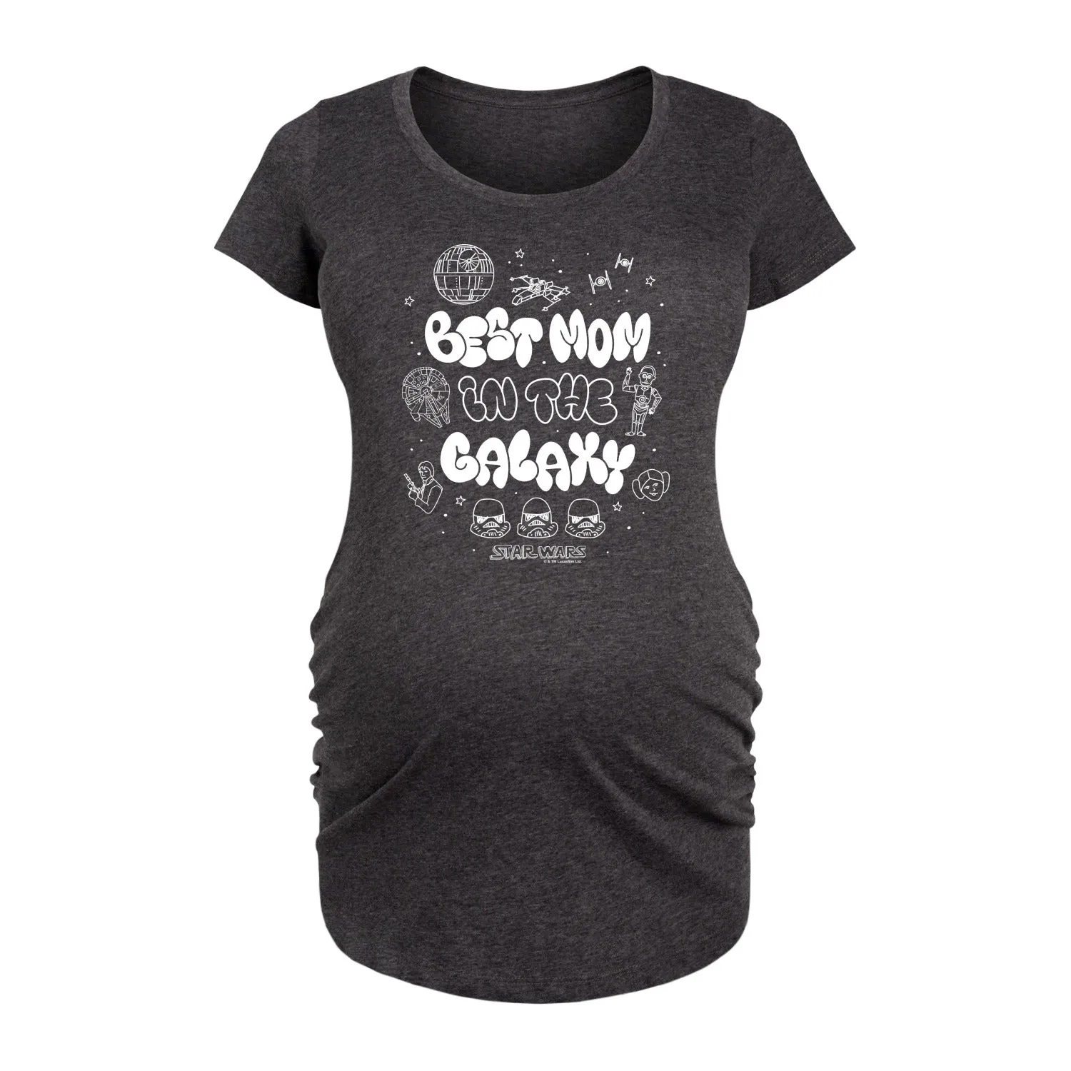 Star Wars - Best Mom in the Galaxy - Maternity Scoop Neck Tee sold by Zulily product image thumbnail 2