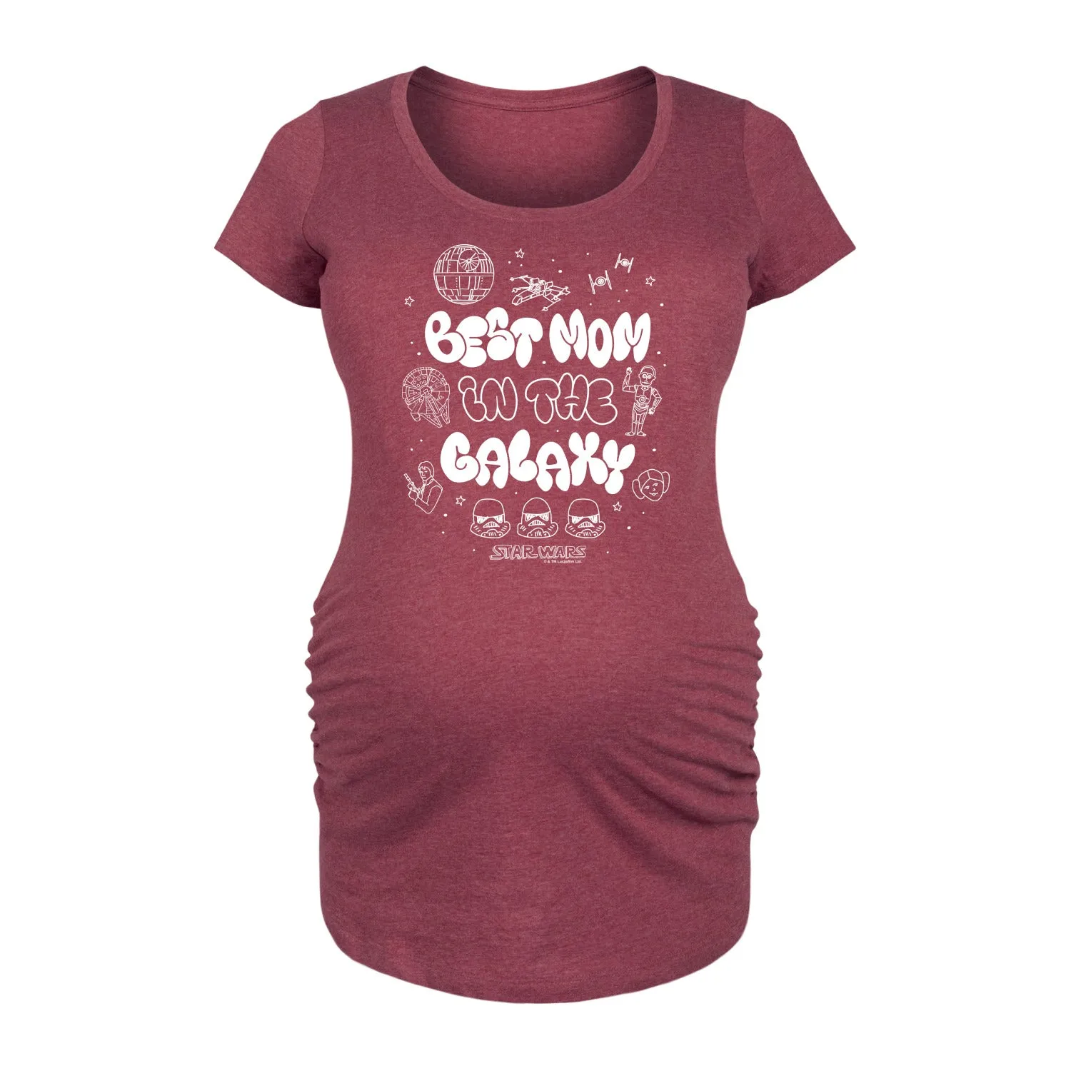 Star Wars - Best Mom in the Galaxy - Maternity Scoop Neck Tee sold by Zulily product image thumbnail 3