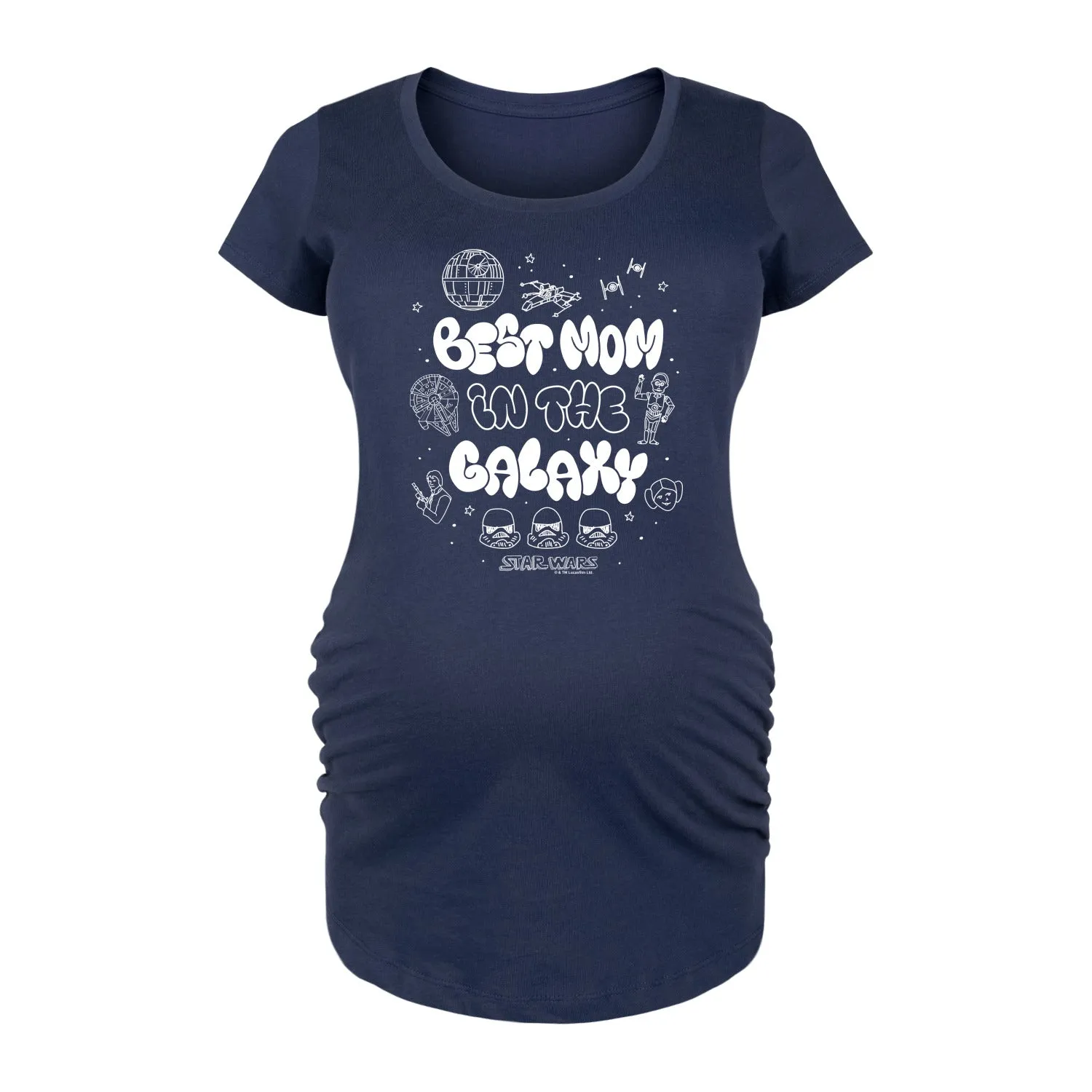 Star Wars - Best Mom in the Galaxy - Maternity Scoop Neck Tee sold by Zulily product image thumbnail 4