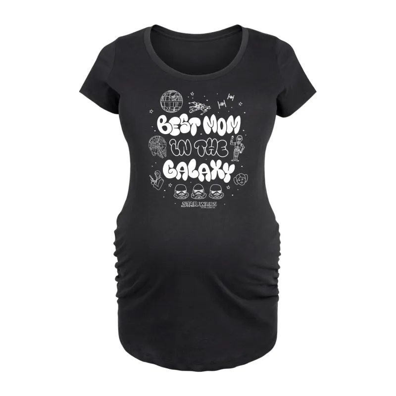 Star Wars - Best Mom in the Galaxy - Maternity Scoop Neck Tee made by Star Wars
