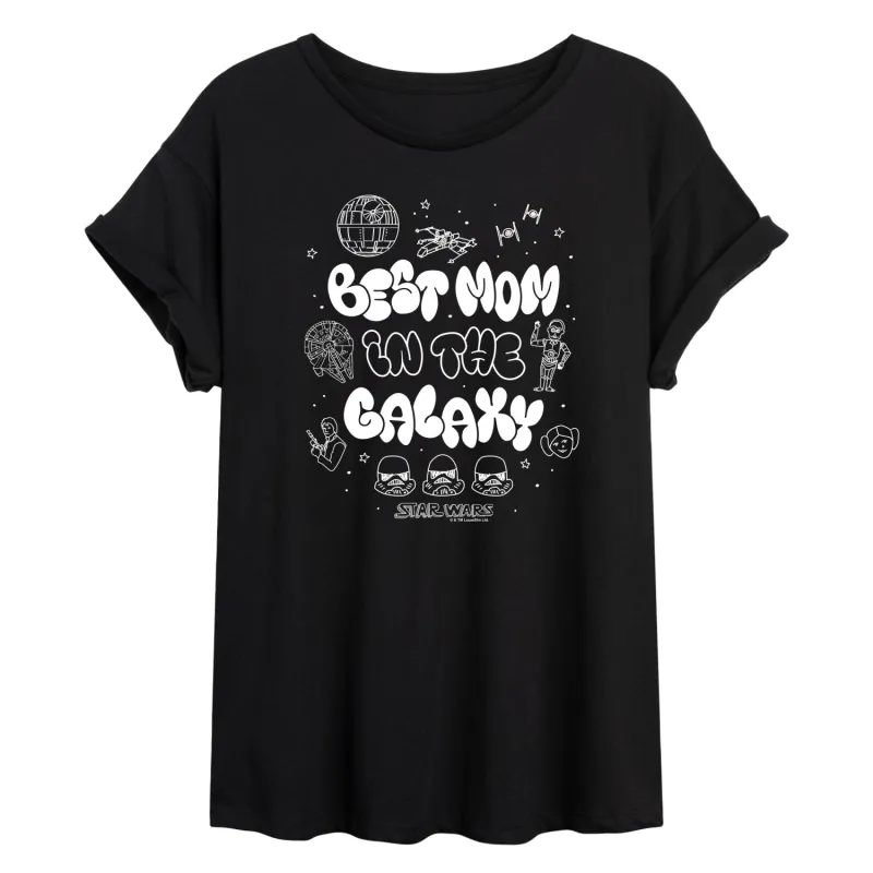 Star Wars - Best Mom in the Galaxy - Women's Oversized Tee made by Star Wars